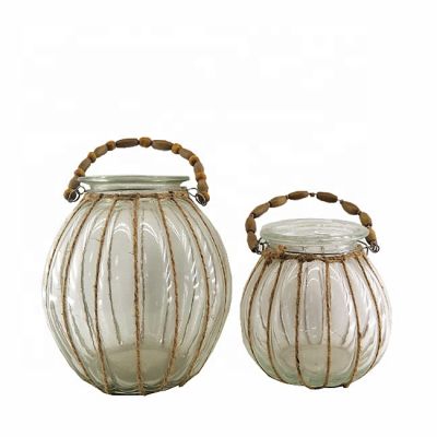 Wholesale 2020 Chinese hot sale candle vessels and Other home bedroom living room Hand-woven twine candle holder