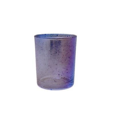 Wholesale custom colored speckled glass candle cups