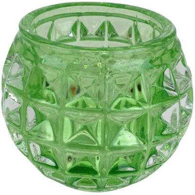 Votive Scented glass tealight egg shaped glass candleholders colored tealight candle holder