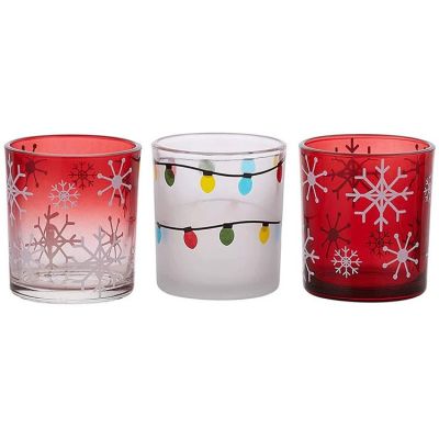 home deco colored scent glass candleholders in glass tealight glass votive holder