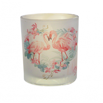 Wholesale Small Frosted Candle container Glass Candle Holder Manufactures