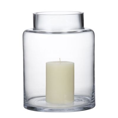 hand cut glass candleholders cylinder glass vases Holders Lantern Glass Pillar candle holder