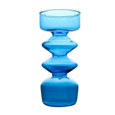 Candlestick Holder colored glass candle holder unique decor candle stands