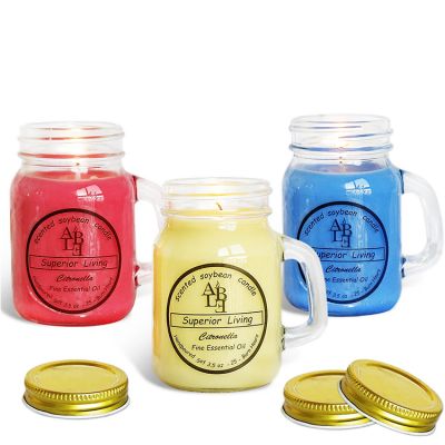 scented glass candle jar with lid glass jar candle container soy wax candles luxury gift box