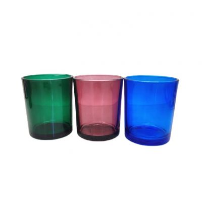 empty colored glass jars for candle making custom