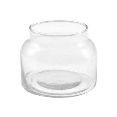 customs empty special type glass candle jars container