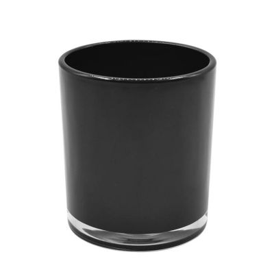 new arrival inner black coating empty candle jar glass