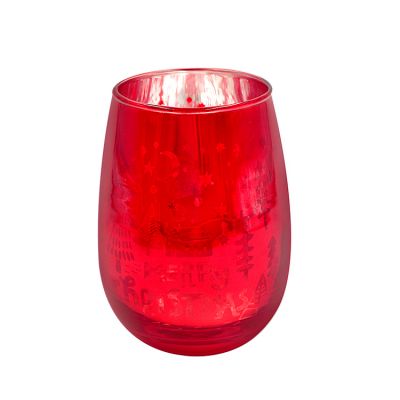 Hot Sale China Color Glass Candle Holder For Home Decor