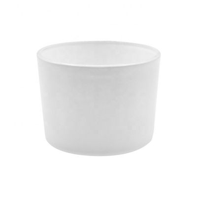 New design wide mouth matte white candle holder for home decoration made in China