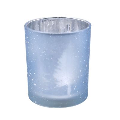 customs empty hot spraying glass candle jars container