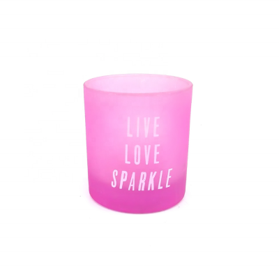 wholesale Good quality custom colorful empty candle glass jar luxury