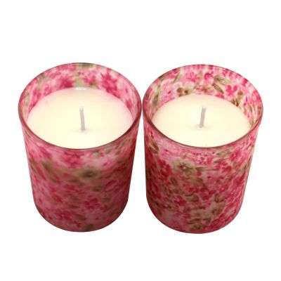 Home Decor Glass Candle Jar Aromatherapy Wax Essential Oil Massage Candle