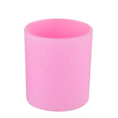 wholesale customized Opaque color hurricane glass candle holders ceramic stand