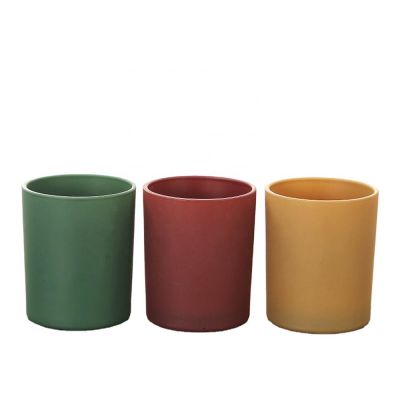 Hot sale colored candle jars custom for making candles