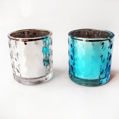 Modern luxury glass candle holders for home decorations