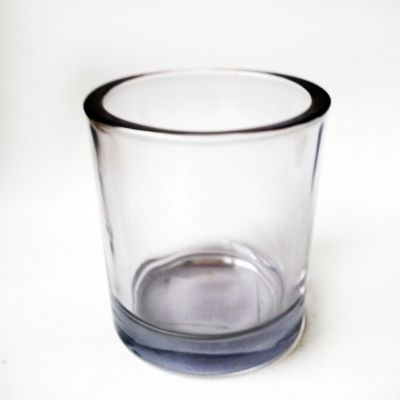 Export quality simple transparent glass candle holder romantic candlelight dinner table decoration