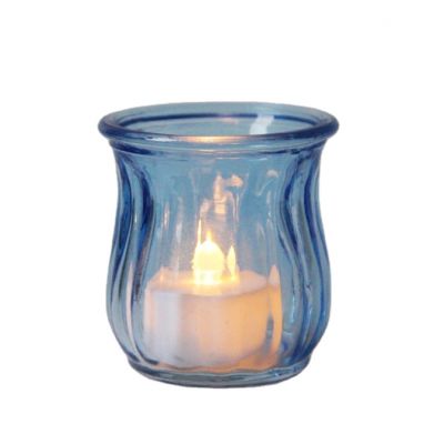 customized colorful glass votive candle holder for wedding party or home decoration