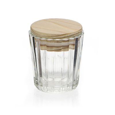 Wholesale Unique Modern Custom Logo Printed Mini Empty Glass Scented Candle Jar In Bulk