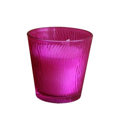 New design high quality glass candle jar candle holders