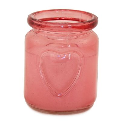 luxury pink glass candle jar candle holder vessels for Wedding Party and Home Decor