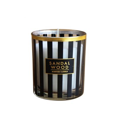 factory luxury glass candle jar for home decoration holiday birthday