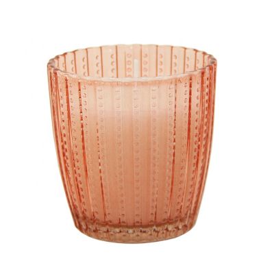 Customizable high quality glass candle holder candle glass jar for home decoration