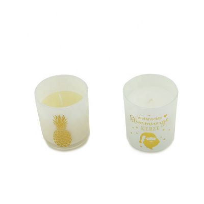 Wholesale new white glass candle jar candle holder