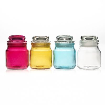 Factory direct sale glass candle holder jars 4oz candle container for scent candles