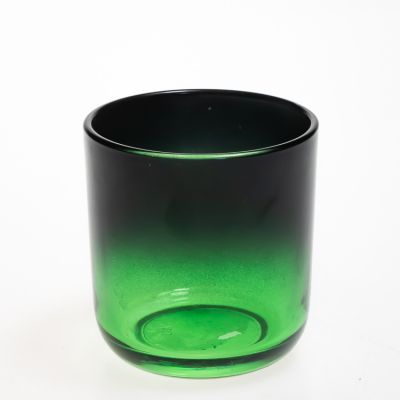 Wedding Decor Green Round 200 ml Aromatherapy Reed Diffuser Glass Bottle 170 ml Glass Candle Holder