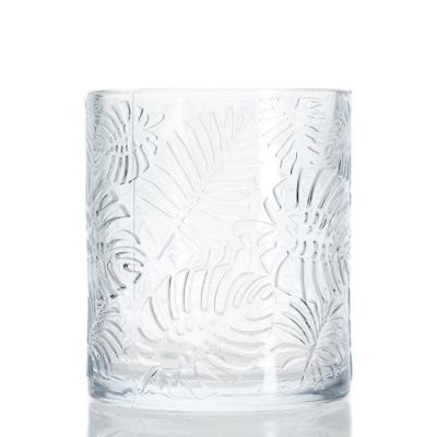Support Sample Decorative Candle Holder 380ml 14oz Glass Candle Jar For Candle Packing