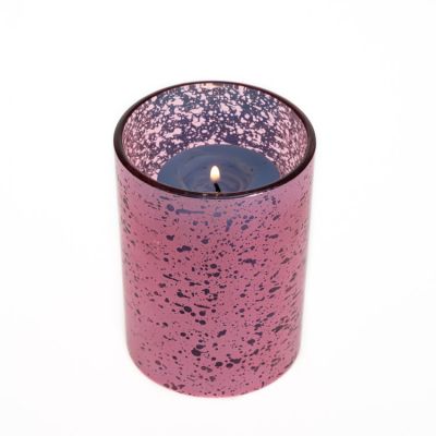 Electroplating Glass Candle Holders 300ml Candle Jars For Candle Making