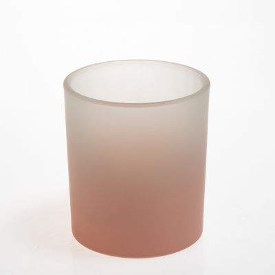 Room Decor Fragrance Packaging 320 ml Cylinder Glass Candle Holder Pink 150 ml Aroma Oil Glass Reed Diffuser Bottle