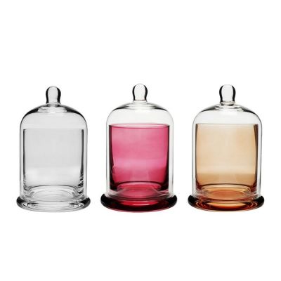 candle holder for home decor Colored Glass Votive Candle Holder With Lid