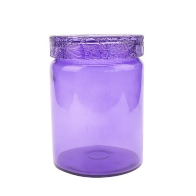 Quality assurance candle glass jar can custom shape glass candle jars with lid