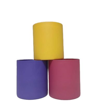 Factory Custom colorful glass jars for candle making candle cup glass