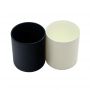 Hot Sale Frosted Black White Glass Candle Jar Candle Holder Wholesale