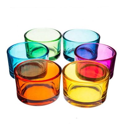 colored tealight glass votive candle holder centerpieces