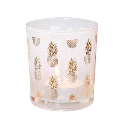 glass tea light frosted glass votive candle holders