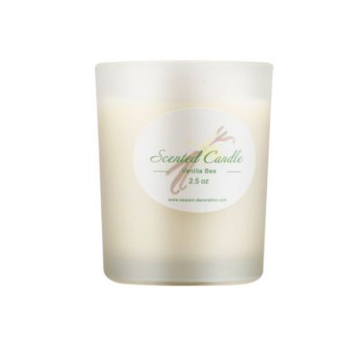 Romantic aromatherapy smokeless soy wax glass candle holder gift set