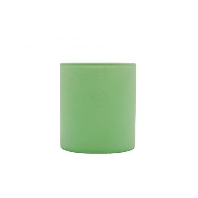 Factory Directly Sale Colorful 250ml Cylinder Glass Candle Holder For Decoration