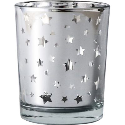 Modern Small Mercury Personalised Making Table Glass Candle Holder