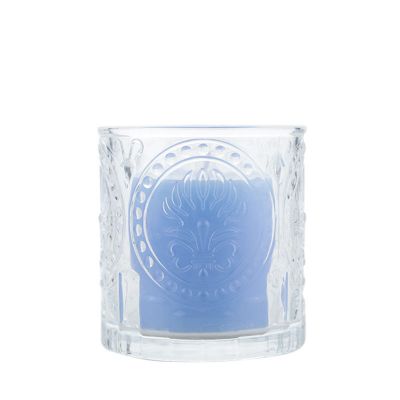 Luxury 150ml Round Clear Empty DIY Glass Candle Jars In Bulk