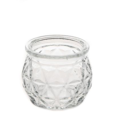 Factory Direct Sales 50ml Clear Empty OEM Luxury Decorative Candle Glass Holder