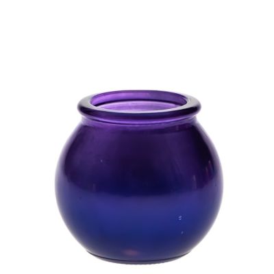 Rapid Delivery 100ml Empty Colored Glass Purple Decorative Candle Holder For Home Decor