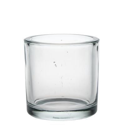 Factory Direct Supply 450ml Round Cylinder Clear Empty Cheap Candle Glass Holders In Bulk