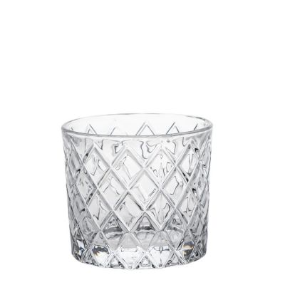 Wholesale Transparent Tealight Candle Holder Empty Luxury Round Candle Holder Glass