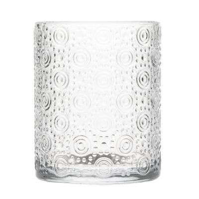 Factory Wholesale Unique Candle Jars Transparent Glass Candle Holder For Scented Candles