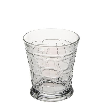 Factory Outlet OEM/ODM Embossed Candle Jar Round Clear Candle Holders For Home Decor