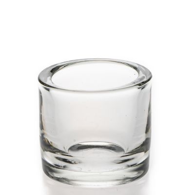 Factory Price 80ml Transparent Empty Round Cylinder Cheap Candle Holders In Bulk