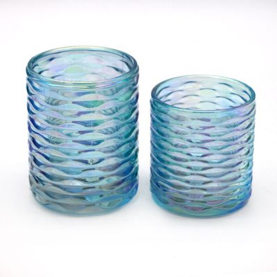Hot Selling Multi-Colored Multicoloured Plating Beautifully Glass Glass Candle Holder